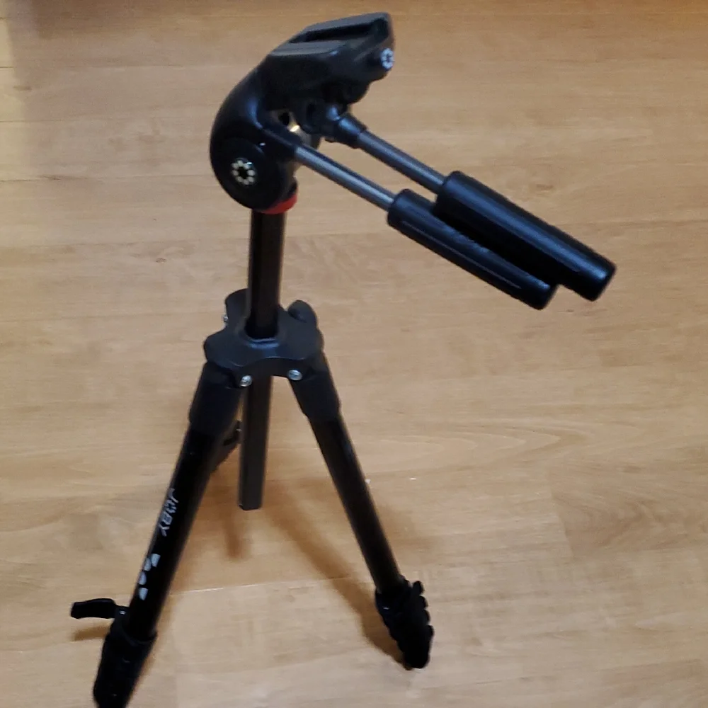 Sleek Black Tripod for Cameras